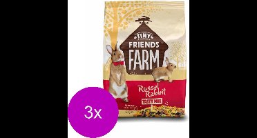 Tiny Friends Farm Russel Rabbit Tasty Mix - Konijnenvoer - 3 x 2.5 kg