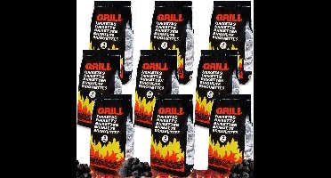 Houtskoolbriketten 27 kg - BBQ Briketten Snelgloeiend - Weinig Rook
