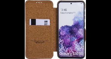UNIQ Accessory Samsung Galaxy S20 Book Case hoesje - Licht Bruin