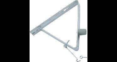 GB deuropvangbeugel haaks - met buffer - 275 x 250 mm - zware uitvoering