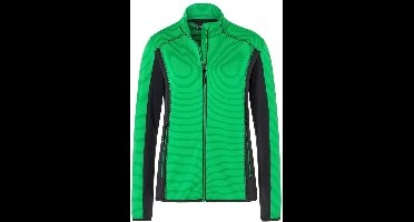 James and Nicholson Dames/dames structuur fleece jack (Varengroen/koolstof)