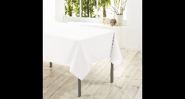 Wicotex-Tafellaken-Tafelkleed- textiel polyester wit 140cmx250cm-vlekbestendig-waterafstotend