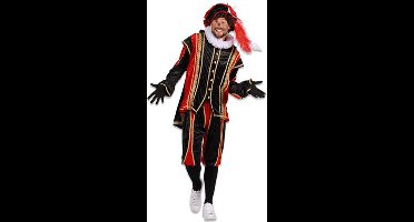 Piet velours Bilbao rood/zwart (mt XXL)