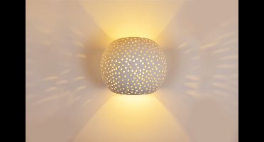 Integral wandlamp Katerini decoratief overschilderbaar gips voor 1x G9 lichtbron | G9 | Max 1X40W exclusief