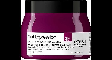 L’Oréal Professionnel - Curl Expression - Intensief Hydraterend Masker | Haarmasker voor krullend- of pluizend haar - 500 ml.