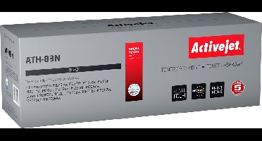 ActiveJet AT-83N toner voor HP-printer; HP 83A CF283A, Canon CRG-737 vervanging; Opperste; 1500 pagina's; zwart.