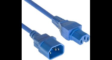 ACT Netsnoer C14 - C15 blauw 1,2 m AK5305