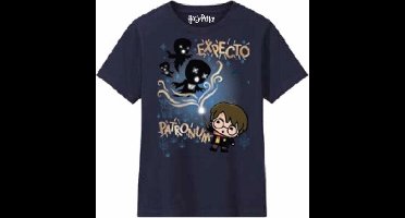 Harry Potter - Expecto Patronum Navy Blue T-Shirt - Boy 8 Years