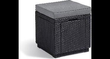 Allibert Cube Tuintafel - 42x42x39 cm - Grafiet