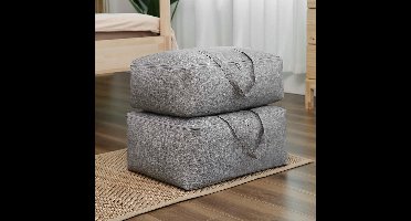 Opbergtas - Dekens/kussens/kleding/dekbed - 60x45x25 - Large - Grijs