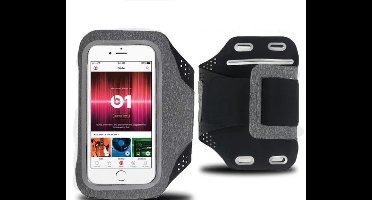 Sportarmband Geschikt voor iPhone 12/ 12 Pro / 12 Pro Max Fabric/Stof - Grijs / Donker Grijs
