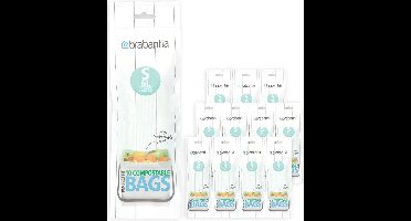 Brabantia PerfectFit Composteerbare Vuilniszakken - 6 l - Code S - 12 rollen x 10 stuks