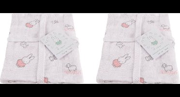 Nijntje Hydrofiel Washandje Nijntje Grass Pink- 2 Pack