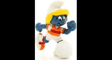 Smurfin voetballer / voetbalster  - De smurfen - 20163 - 5,5 cm