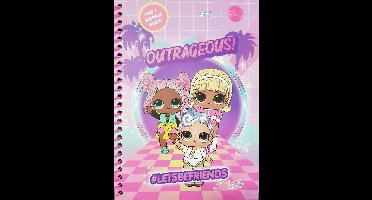 L.O.L SURPRISE! NOTITIEBOEK MET STICKERVEL VOOR MEISJES -  21.5 X 17CM