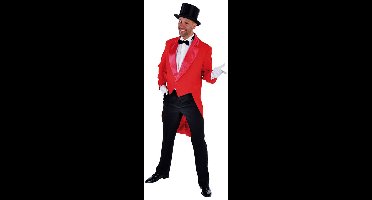 Magic Design Slipjas Cabaret Heren Polyester Rood Maat Xxl