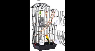DailySupplies® Papegaaienkooi - Vogelkooi voor Binnen - Parkietenkooi met Speelgoed