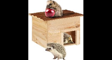 DailySupplies® Egelhuis voor Egelvoer - Egelhuisje Hout - Tuinhuisje - Natuurlijk