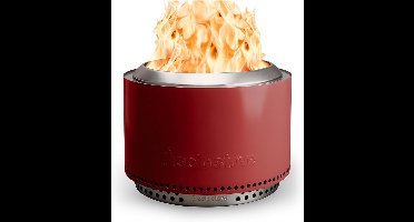 Solo Stove Yukon-Vuurkorf 2.0 - Rood - Rookvrije Vuurplaats - Houtverbranding - Met Uitneembare Aslade, 304 Roestvrijstaal, 68,5 x 43 cm, 18,3 kg