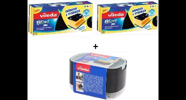 Vileda - Zeepdispenser - Sponsstation + 6 stuks vileda sponzen - Promo verpakking