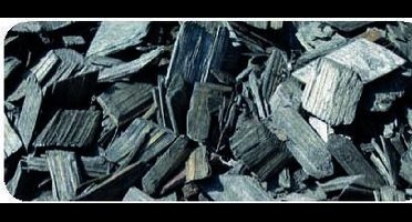 Houtsnippers Gekleurd Zwart - Antraciet / Decochips - Bodembedekking Tuin 20-40mm / 35 ltr Zak