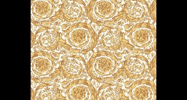 KLASSIEK BAROK ORNAMENTEN BEHANG - Beige Geel Goud - AS Creation Versace 4