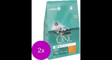 Purina One Adult Kip&Granen - Kattenvoer - 2 x 3 kg