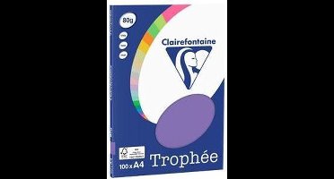 Clairefontaine Trophée - paars - kopieerpapier- A4 80 gram - 100 vellen