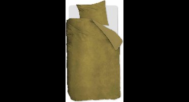 At Home by BeddingHouse Tender Dekbedovertrek - Eenpersoons - 140x200/220 cm - Oker