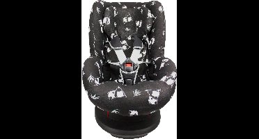 Autostoelhoes 1+ - Interlock - Rugsteun - Shy Panda - Black