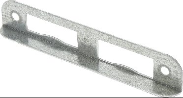Nemef Hoeksluitplaat - afgerond - 135 x 24 x 12 mm (LxBxH/B+LIP) - staal verzinkt - HP1266 - din rechts