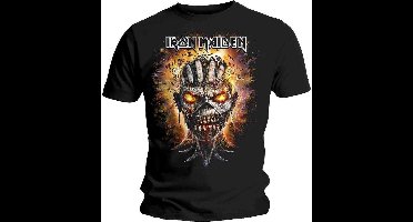 Iron Maiden - Eddie Exploding Head Heren T-shirt - M - Zwart
