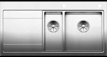Blanco spoelbak Divon II 6 S-IF 521662 bak rechts. Draaiknopbediening