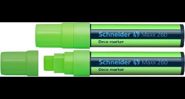 Schneider krijtmarker - Maxx 260 - fluorgroen - 2 stuks - krijtstift - S-126011-2
