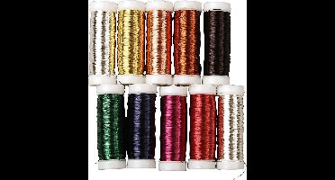 Metaaldraad, dikte 0,18 mm, circa 10x125 m, 10x50 gr