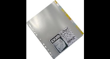 EXXO-HFP # 93012 - A4 Tabbladen - 12 Venstertabs - Standaard breedte 210/225mm - 2 sets