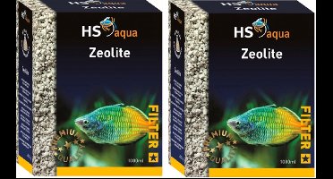 HS-Aqua - Zeoliet - Filtermateriaal - Inhoud: 1 Liter - 2 stuks