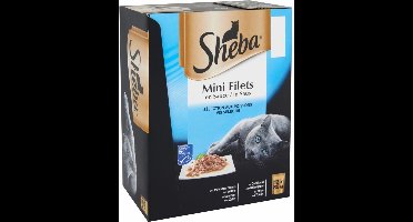 Sheba - Voordeelpack - Mini Filets - Vis in saus - 12x85g - Kattenvoer