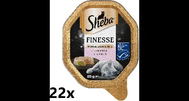 Sheba Alu - Finesse Mousse met Zalm - 22x85g - Kattenvoer