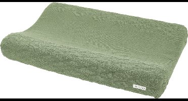 Meyco Baby Diamond aankleedkussenhoes - biologisch - forest green - 50x70cm