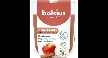 6 stuks Bolsius geurglas appel kaneel - apple cinnamon geurkaarsen 80/73 (25 uur) True Scents