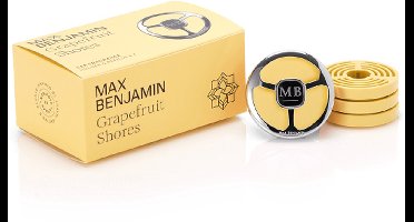 Max Benjamin Autoparfum met 4 Navullingen Cadeauset - Grapefruit Shores