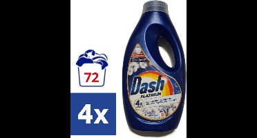 Dash Vloeibaar Wasmiddel Platinum Frisheid van Katoen - 4 x 810 ml (72 wasbeurten)
