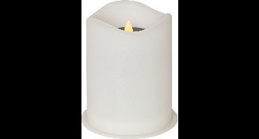 Star Trading Saul LED kaars - zonne-energie - outdoor - D 8.7 cm - H 10 cm