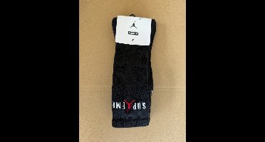 Jordan x Supreme Crew - Sokken - Maat 34-38 - Zwart - Jordan - Sport - Unisex Sokken