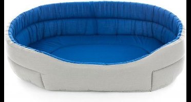 Hondenmand classic blauw / grijs 45 cm