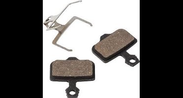 M-Wave Schijfremblokken - Staal met RVS Clip - Voor en Achter - 2 stuks