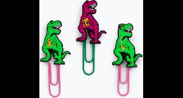 Mustard Desktop Papercliphouder - Magnetisch - Set van 6 stuks - T-Rex