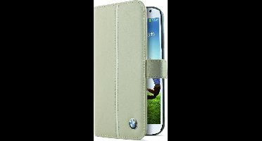 BMW Originele Bookstyle Leather Hoesje Samsung Galaxy S4 i9500 Nevy Blue