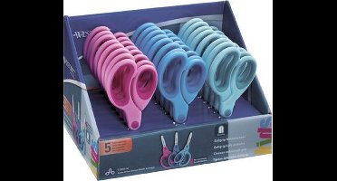 Westcott schaar - Kids - 13cm - soft grip - ronde punt - assorti display 24 stuks - AC-E2053S